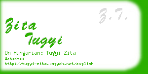 zita tugyi business card